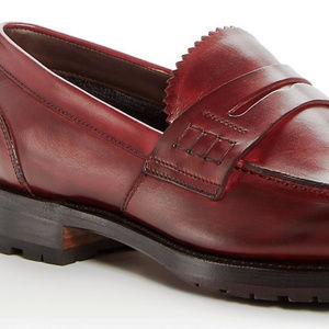 Canali Penny Loafer Bordeaux Shoes 10M - Like new!